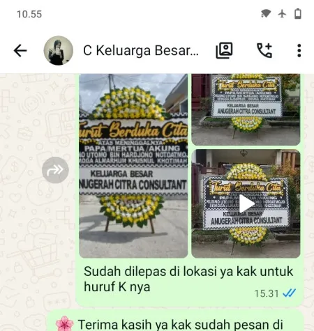 Pengiriman Papan Bunga Duka Kalibata City