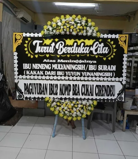 Papan Bunga Duka Kalibata City